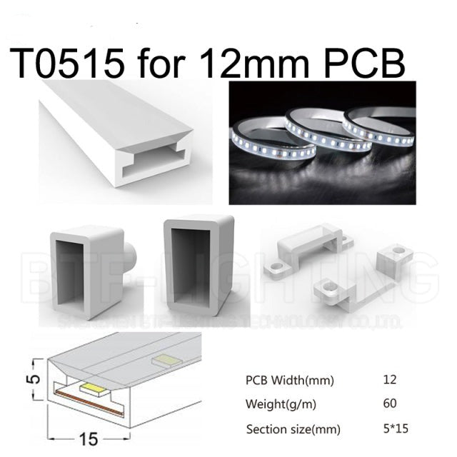 Flexible LED Strip Light Silica Gel Soft Lamp Waterproof Tube - Minihomy