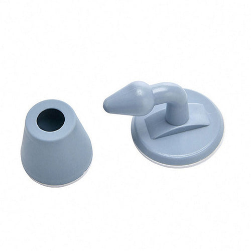 Mute Non-punch Silicone Stopper Touch Toilet Wall Absorption Door Plug