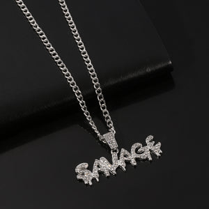 Necklace With Tennis Chain Choker Hip Hop Jewelry for Men