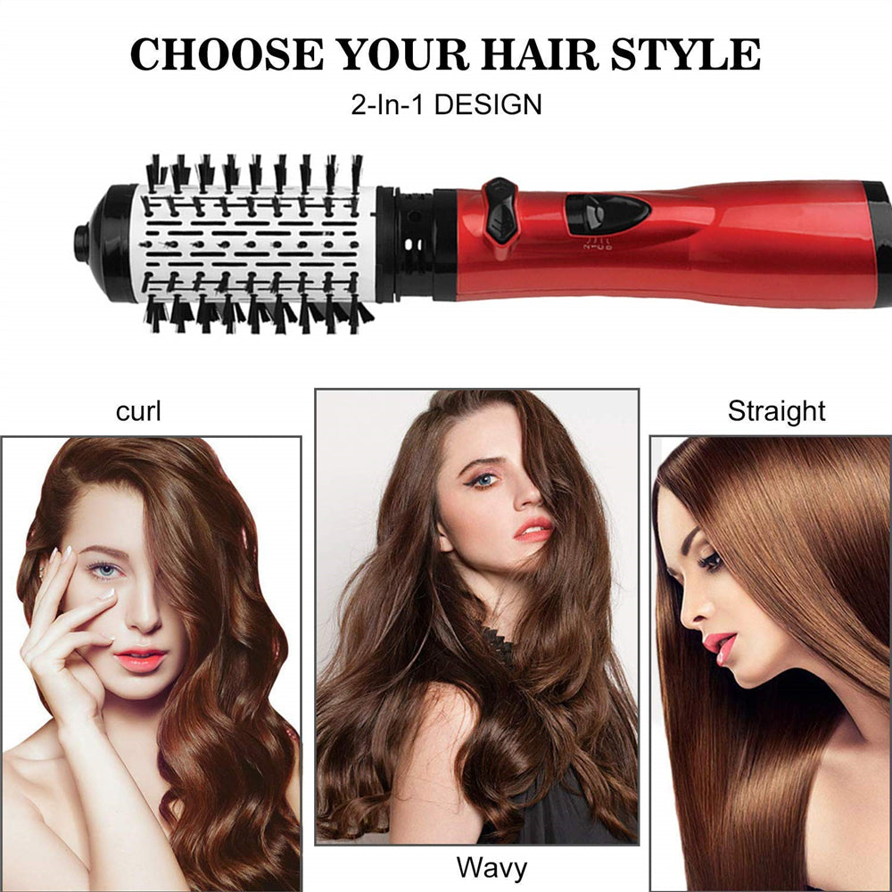 Multifunction Hot Hair Comb Hair Dryer and Volumizer Rotating Roller Brush